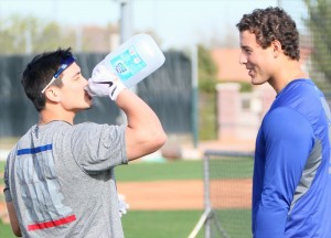 Cubs Darwin Barney and Anthony Rizzo