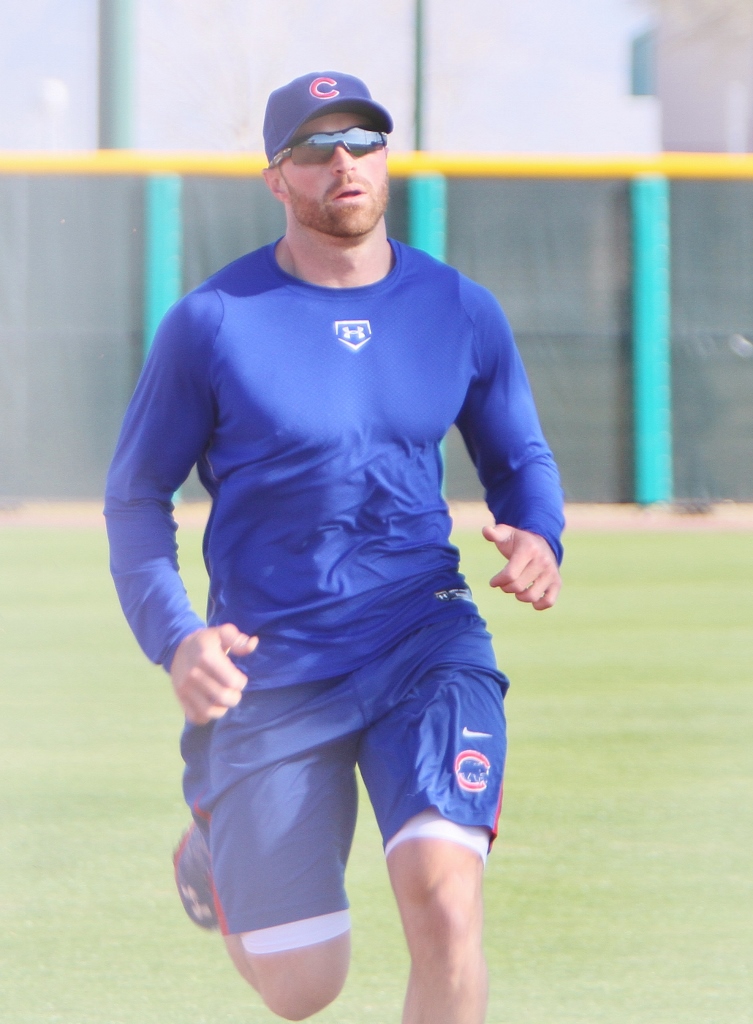 Cubs Nate Schierholtz works out at new Cubs Park in Mesa 