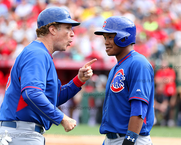 Will Ferrell working it with Addison Russell