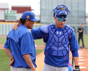 Henry Blanco and Willson Contreras Cubs